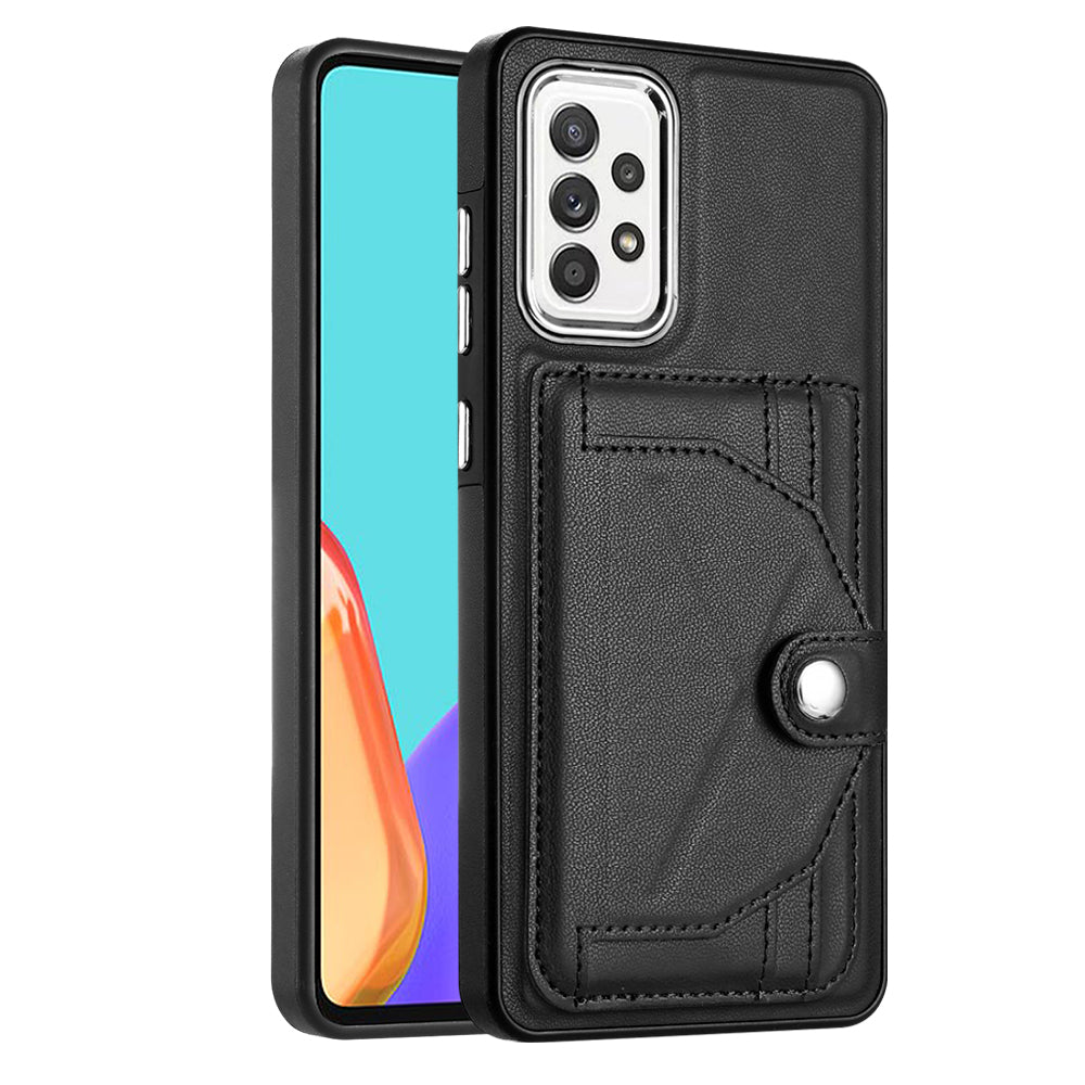 YB Leather Coating Series-4 for Samsung Galaxy A52 4G 5G A52s 5G Card Holder Phone Cover Kickstand Leather TPU Case YB Leather Coating Series-4 for Samsung Galaxy A52 4G 5G A52s 5G Card Holder Phone Cover Kickstand Leather TPU Case